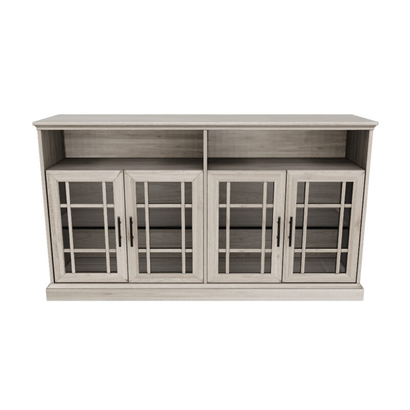Hazel Glass 4 Door TV Stand - Image 14