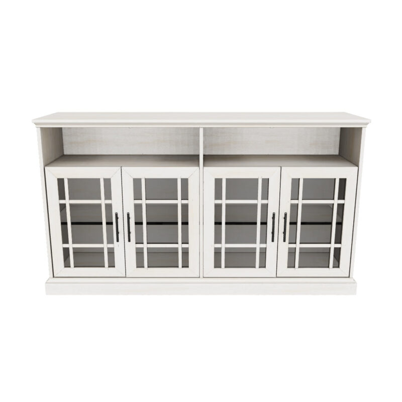 Hazel Glass 4 Door TV Stand - Image 15
