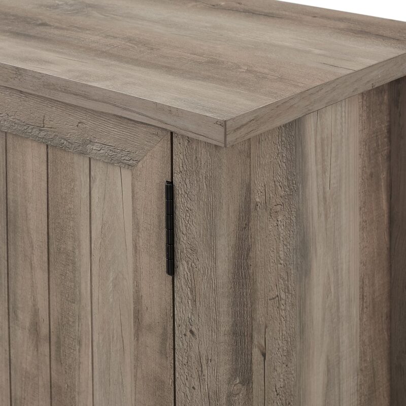 Farmhouse 58" Modern Grooved 2 Door TV Stand - Image 11