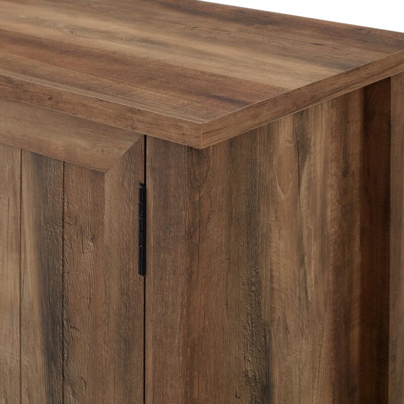 Farmhouse 58" Modern Grooved 2 Door TV Stand - Image 8