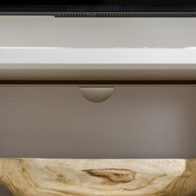 Farmhouse 58" Modern Grooved 2 Door TV Stand - Image 4