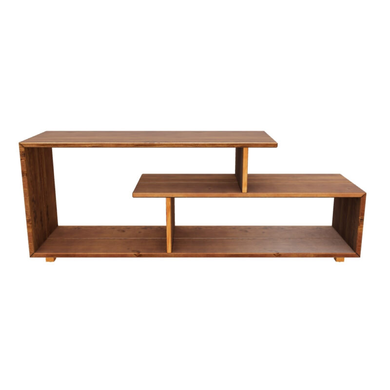 Alpine Rustic Solid Wood TV Console - Image 8