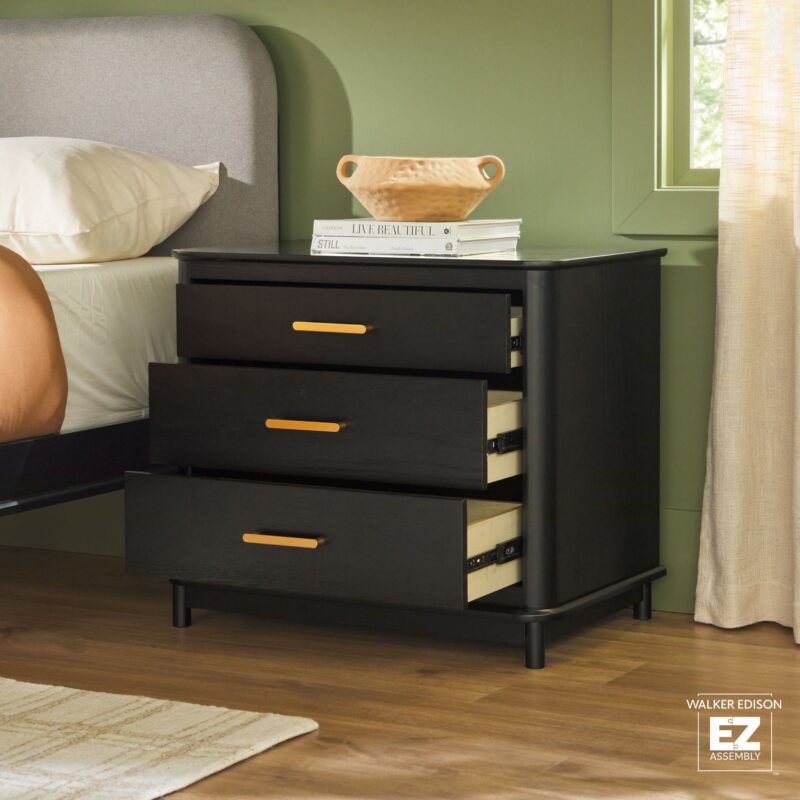 Annette Contemporary 3-Drawer Wood Nightstand - Image 17