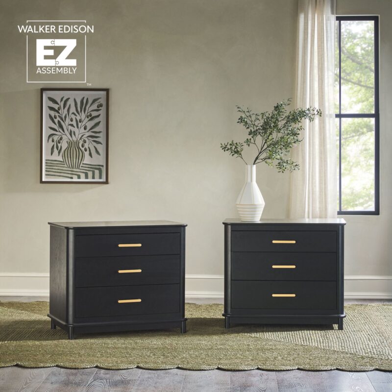 Annette Contemporary 3-Drawer Wood Nightstand - Image 23