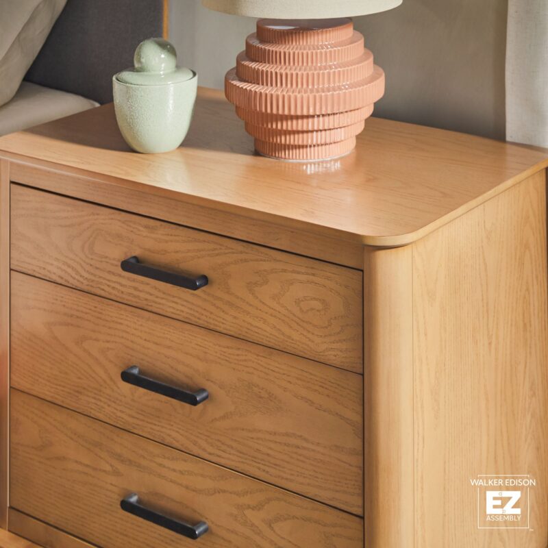 Annette Contemporary 3-Drawer Wood Nightstand - Image 11
