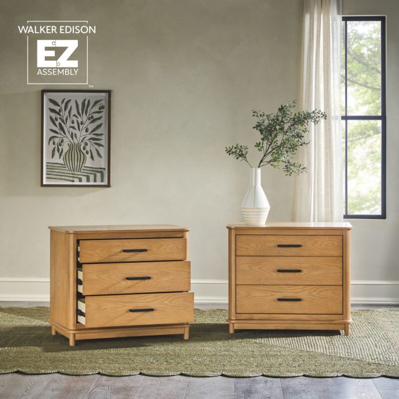 Annette Contemporary 3-Drawer Wood Nightstand - Image 13