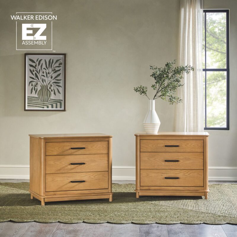 Annette Contemporary 3-Drawer Wood Nightstand - Image 12
