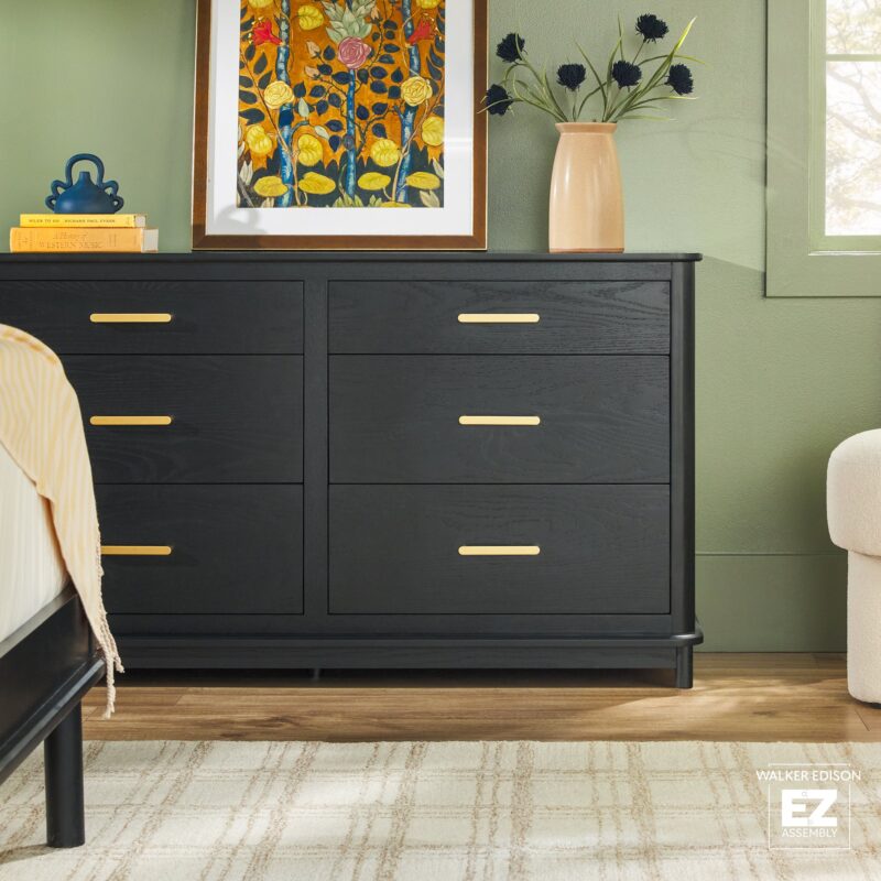 Annette Contemporary 6-Drawer Wood Dresser - Image 10