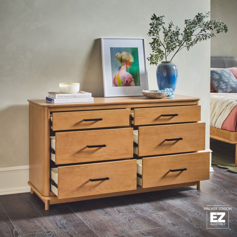 Annette Contemporary 6-Drawer Wood Dresser - Image 16