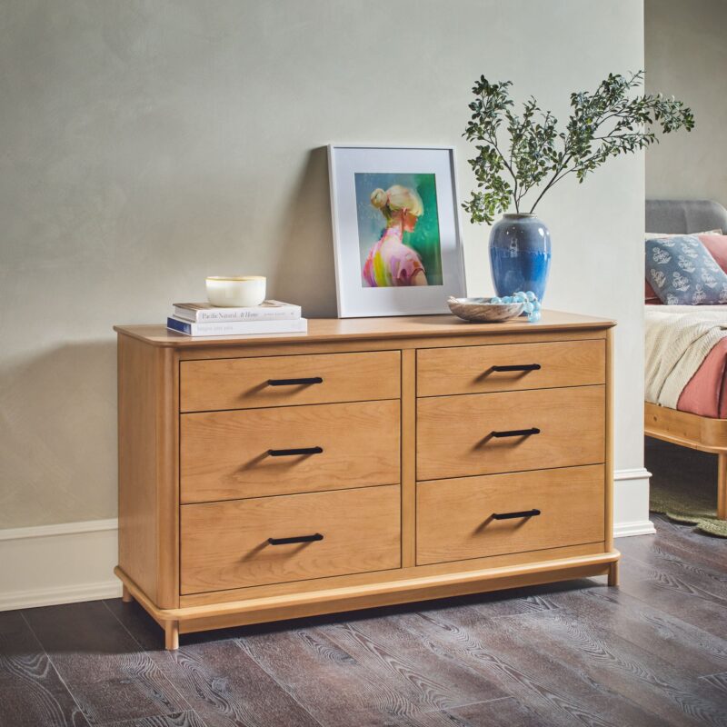 Annette Contemporary 6-Drawer Wood Dresser - Image 14