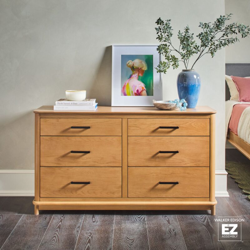 Annette Contemporary 6-Drawer Wood Dresser - Image 15