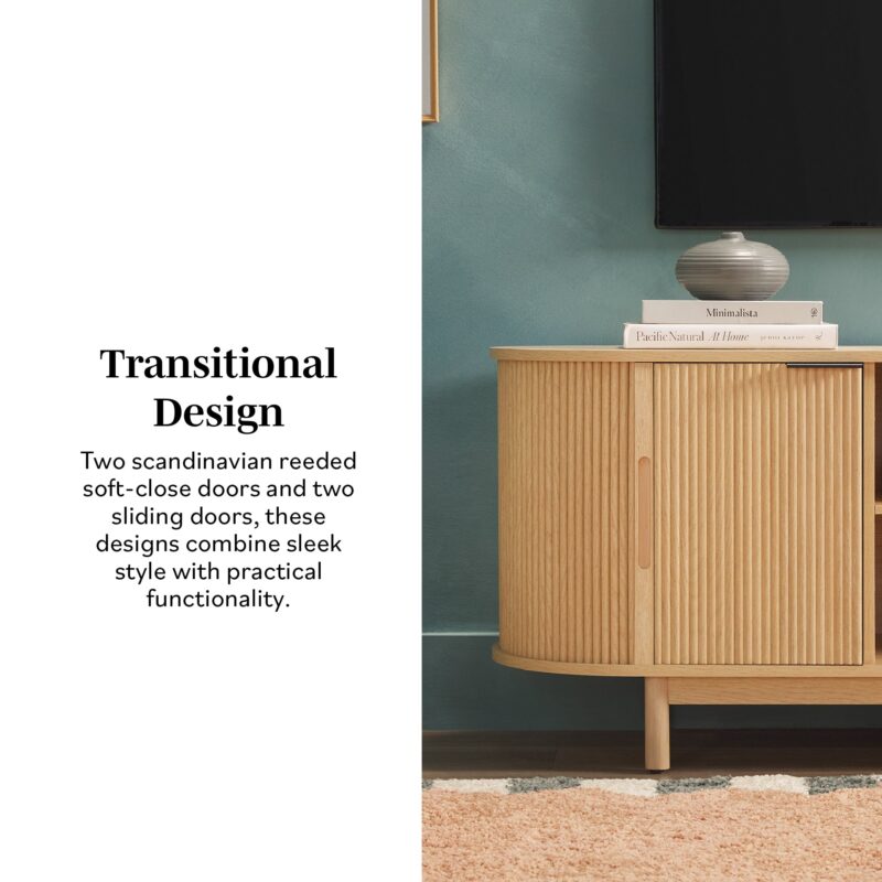 Chloe Modern Reeded TV Stand - Image 12