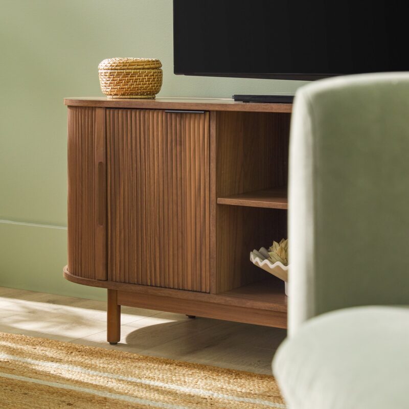 Chloe Modern Reeded TV Stand - Image 8