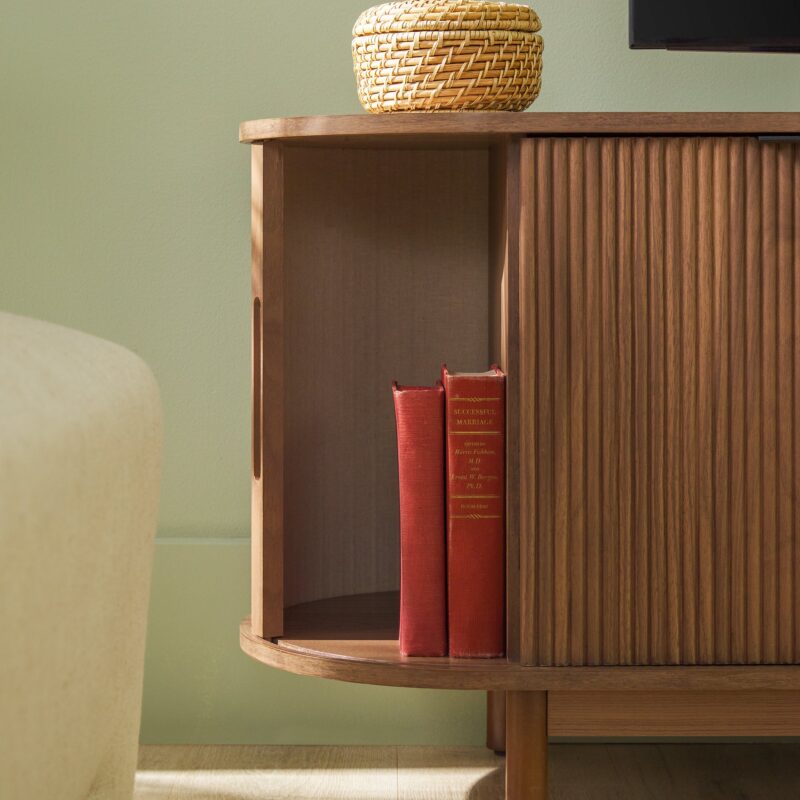 Chloe Modern Reeded TV Stand - Image 7