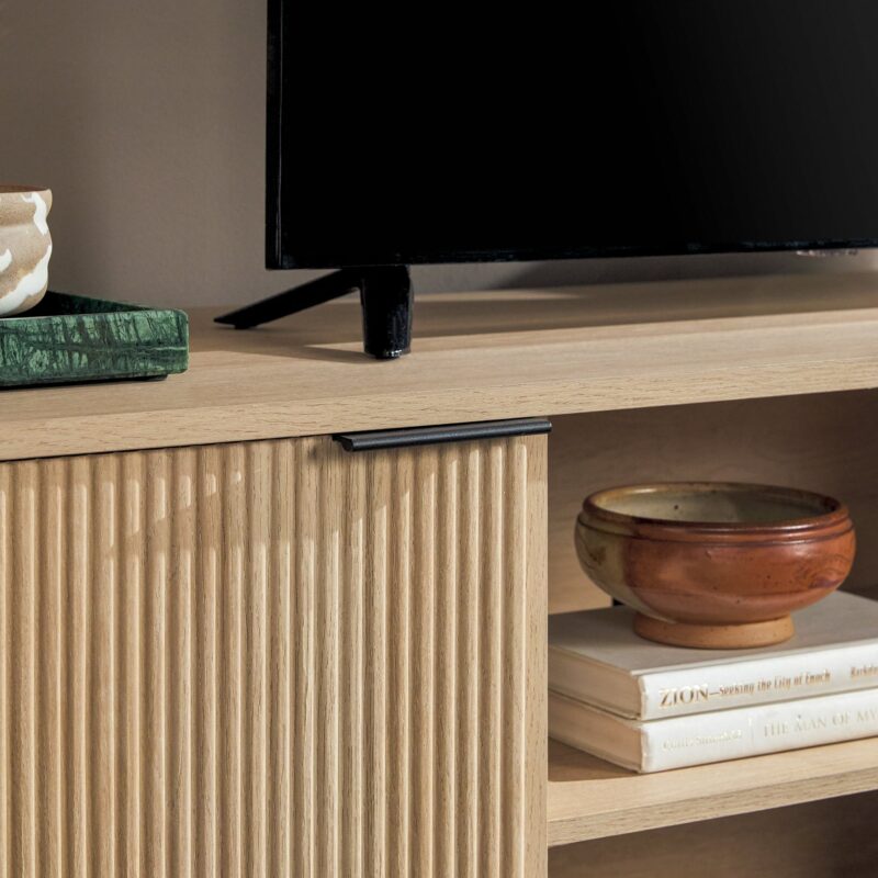Chloe Modern Reeded TV Stand - Image 20