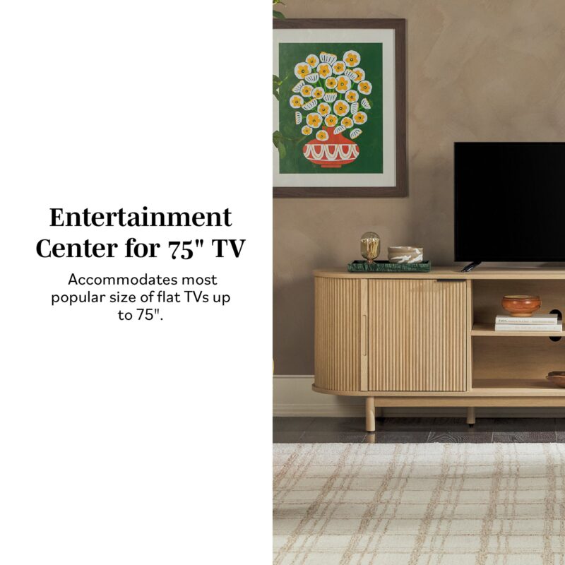 Chloe Modern Reeded TV Stand - Image 18