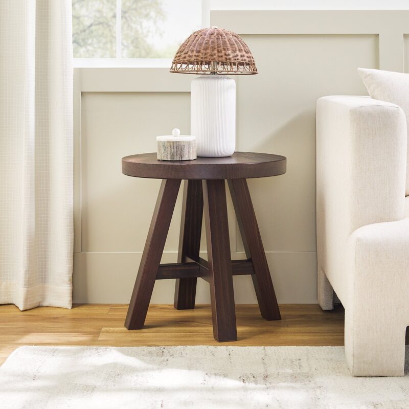 Colt Modern Farmhouse Easy Assembly 18" Side Table - Image 2