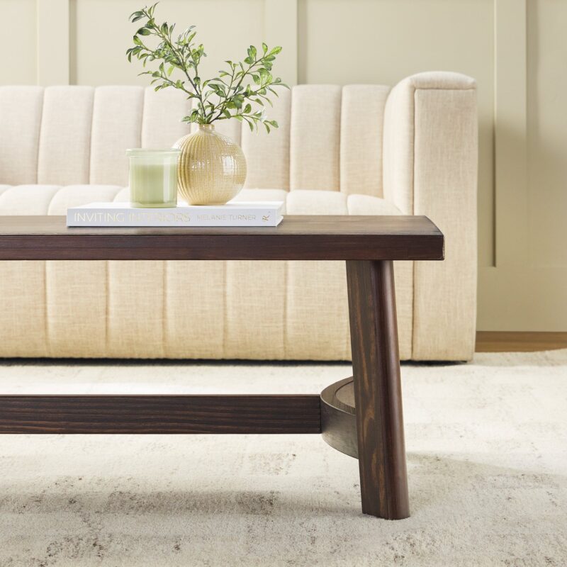 Colt Modern Farmhouse Easy Assembly 48" Coffee Table - Image 5