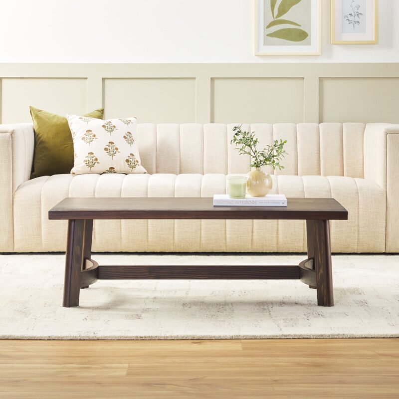 Colt Modern Farmhouse Easy Assembly 48" Coffee Table - Image 3