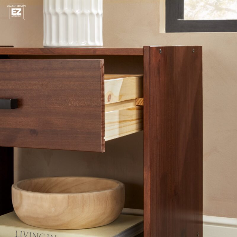 Declan 1-Drawer Solid Wood Nightstand With Handles - Image 7