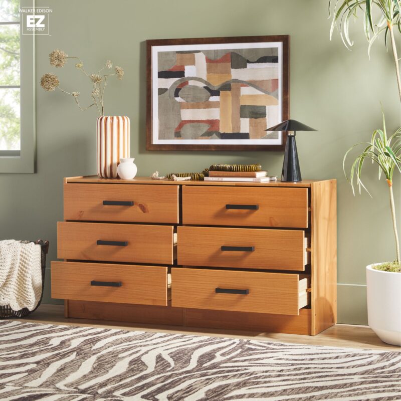 Declan 6-Drawer Solid Wood Dresser with Handles - Image 7