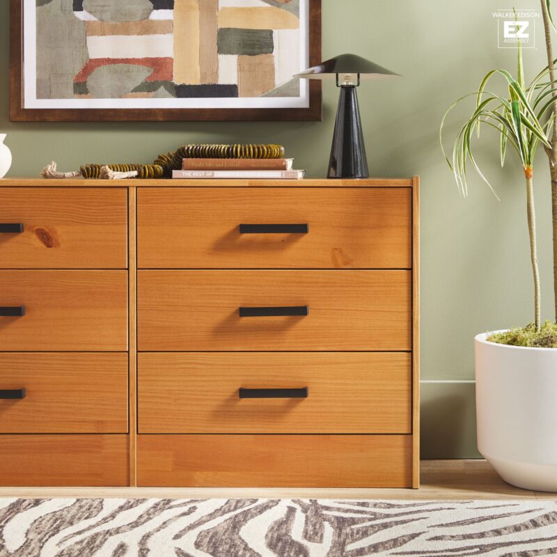 Declan 6-Drawer Solid Wood Dresser with Handles - Image 9
