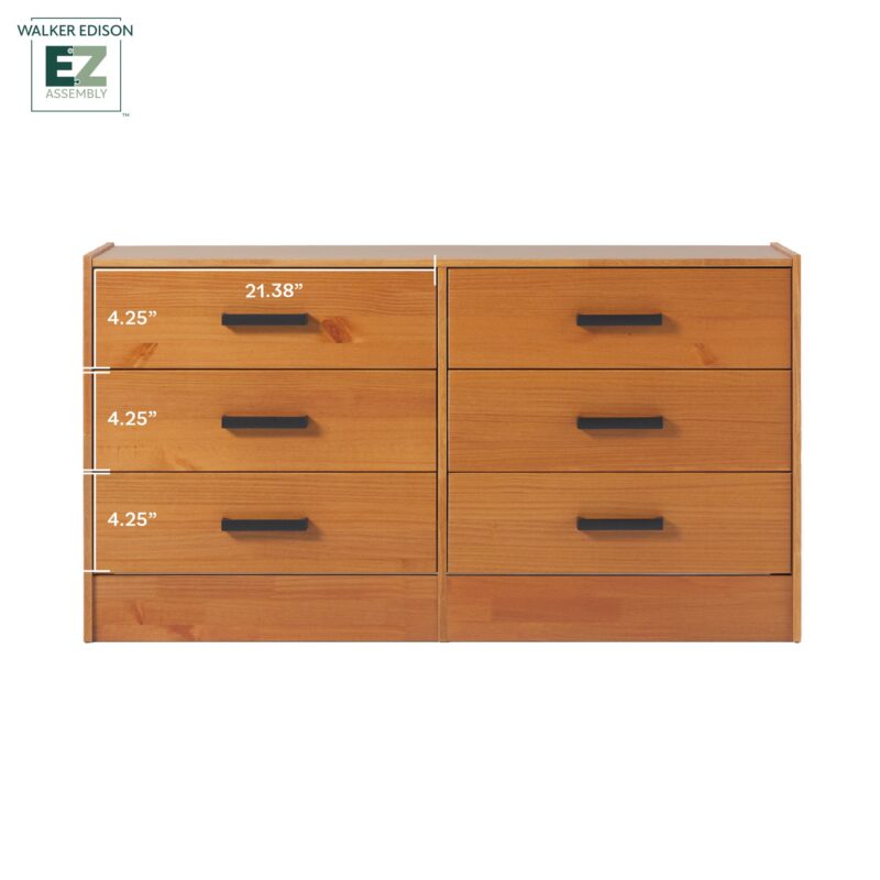 Declan 6-Drawer Solid Wood Dresser with Handles - Image 8