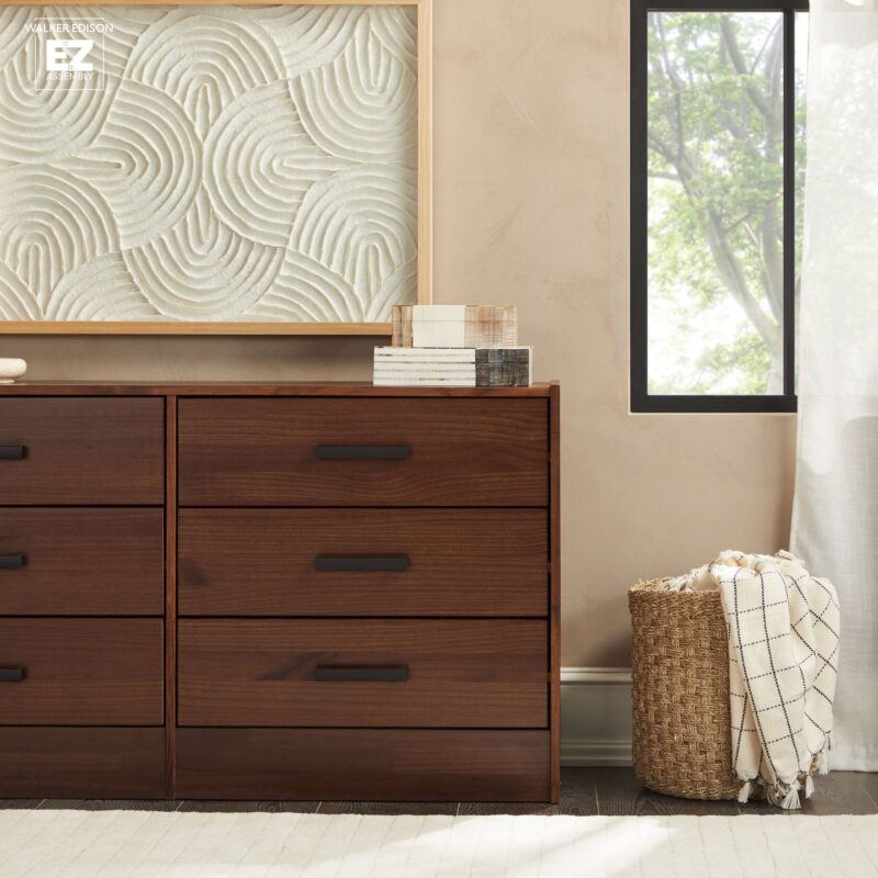 Declan 6-Drawer Solid Wood Dresser with Handles - Image 18