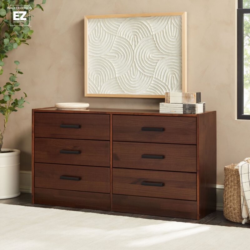 Declan 6-Drawer Solid Wood Dresser with Handles - Image 2