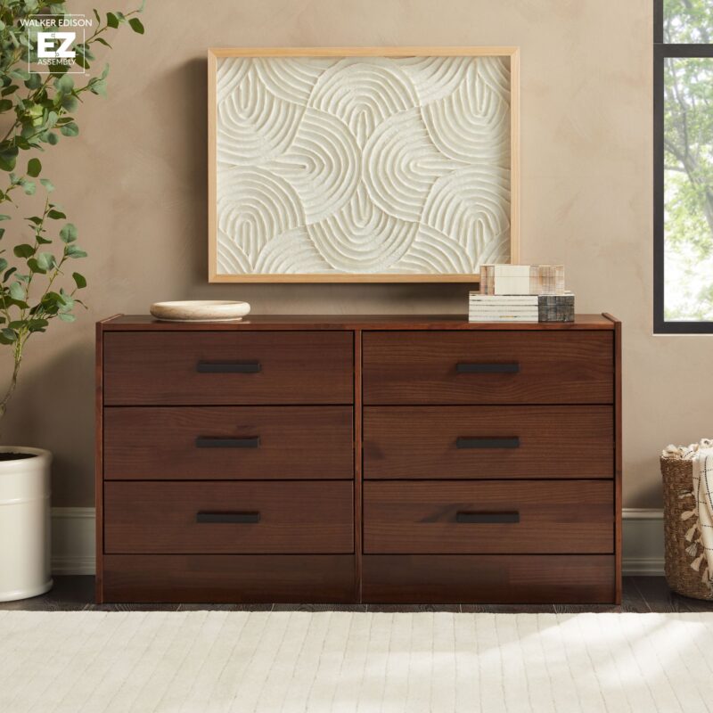 Declan 6-Drawer Solid Wood Dresser with Handles - Image 14