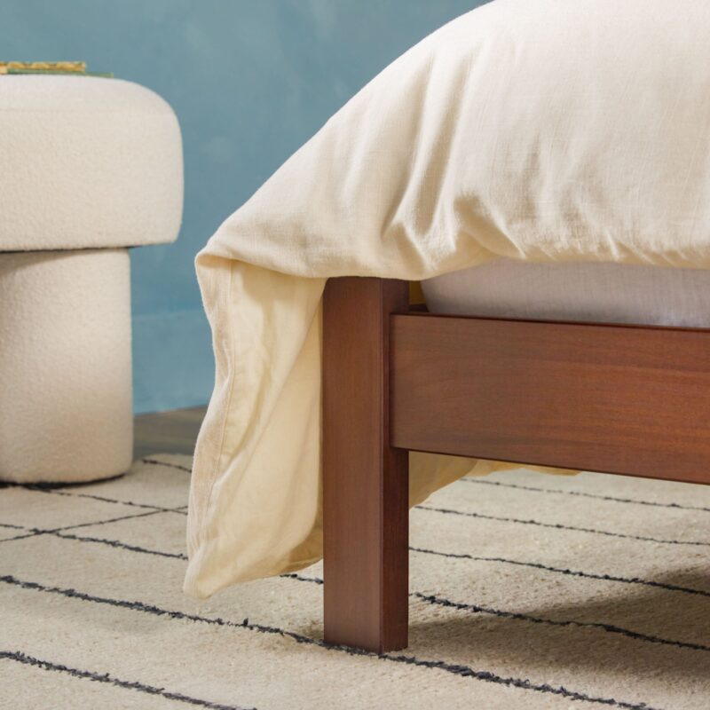 Elias Solid Wood Bed with Arched Headboard - Image 19