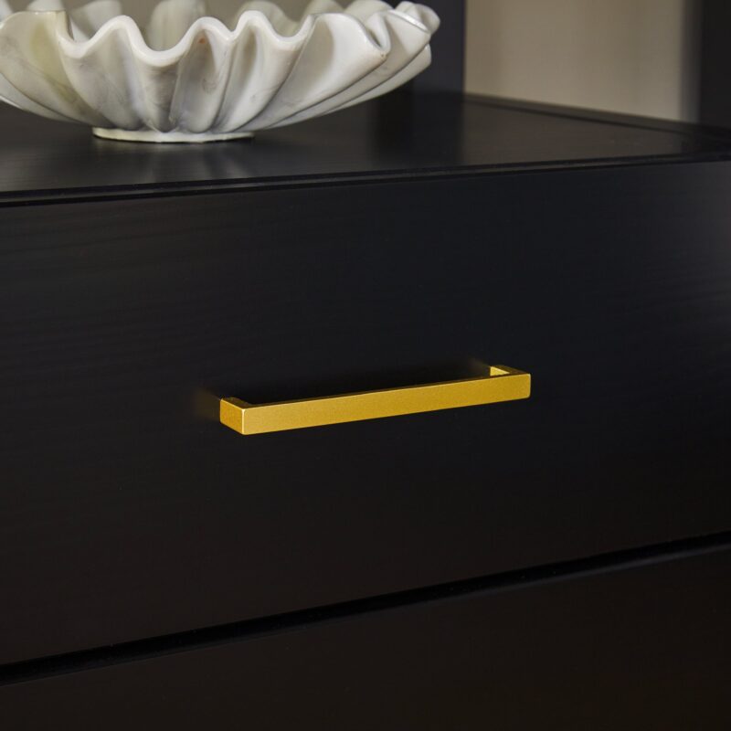 Isla Modern Easy Assembly 2 Drawer Nightstand with Glass Top - Image 10