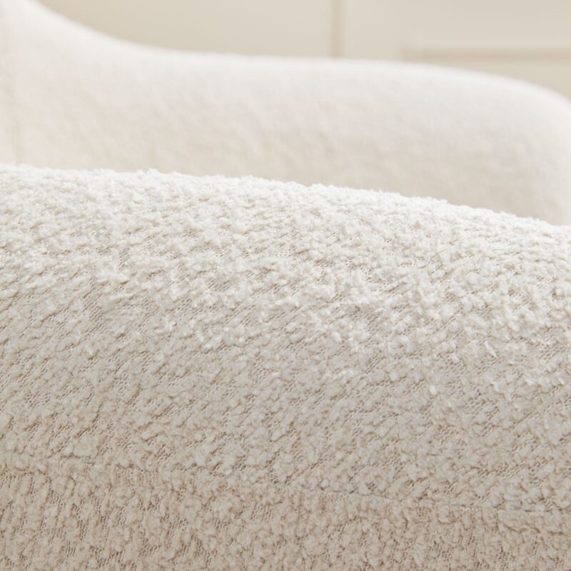 Linley Contemporary Easy Assembly Boucle Small Accent Chair - Image 10