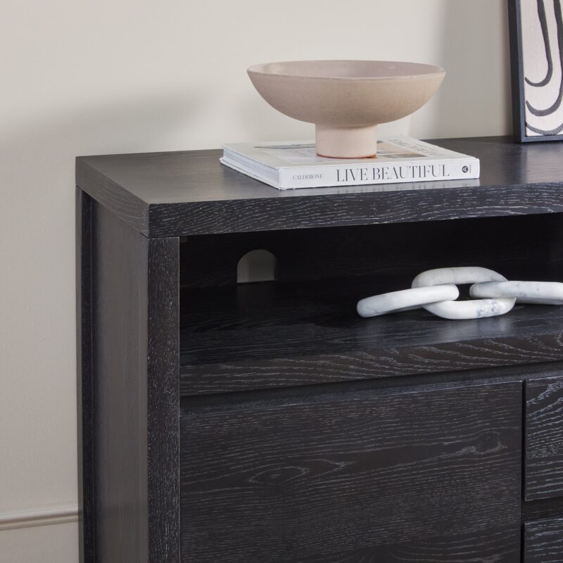 Nash 65" Modern Farmhouse Rustic Oak Wood Sideboard / TV Stand - Image 8