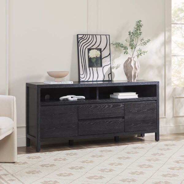 Nash 65" Modern Farmhouse Rustic Oak Wood Sideboard / TV Stand