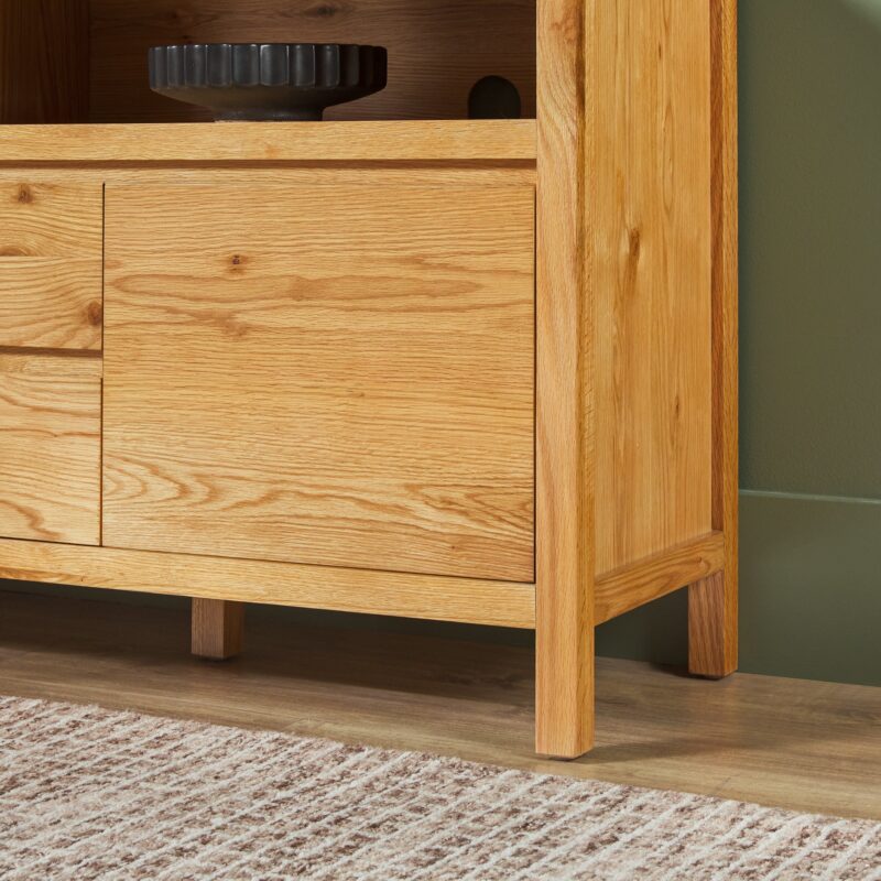 Nash 65" Modern Farmhouse Rustic Oak Wood Sideboard / TV Stand - Image 17