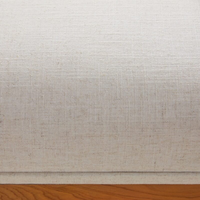 Nash Modern Farmhouse Easy Assembly Linen Large Ottoman - Image 11