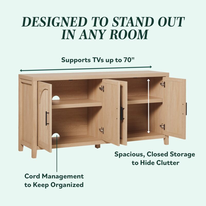 Sasha Modern Reeded Sideboard / TV Stand - Image 17