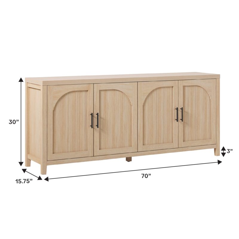 Sasha Modern Reeded Sideboard / TV Stand - Image 6