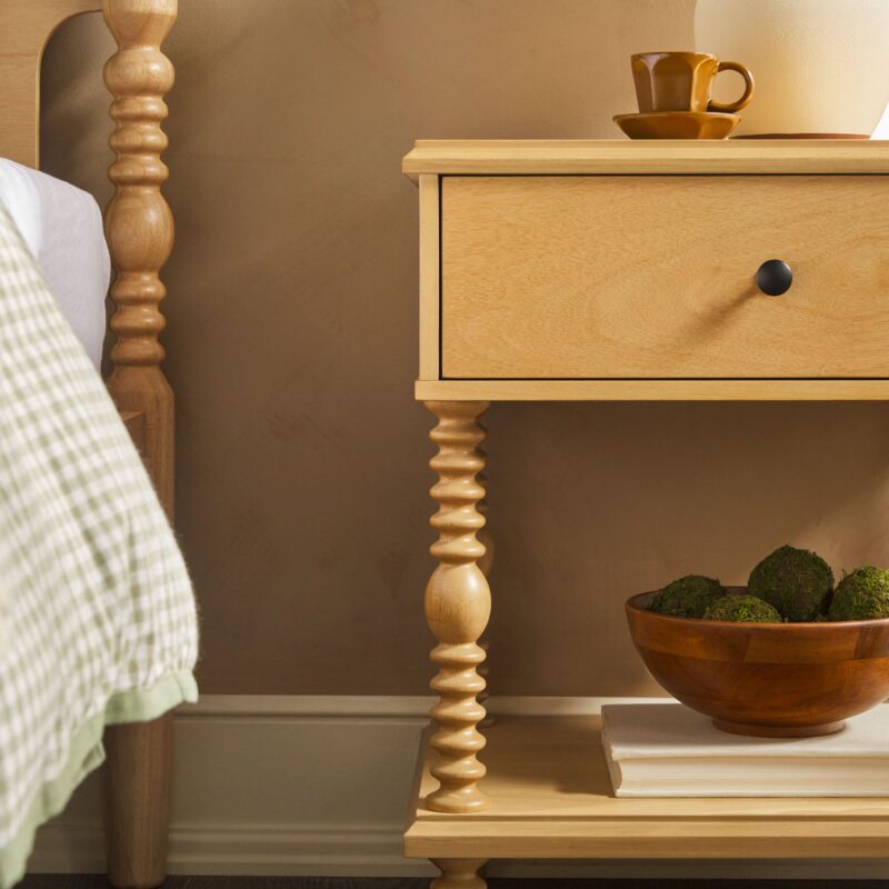 Traditional Vivienne Easy Assembly Solid Wood Nightstand - Image 19