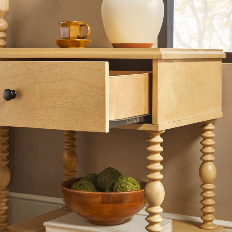 Traditional Vivienne Easy Assembly Solid Wood Nightstand - Image 20