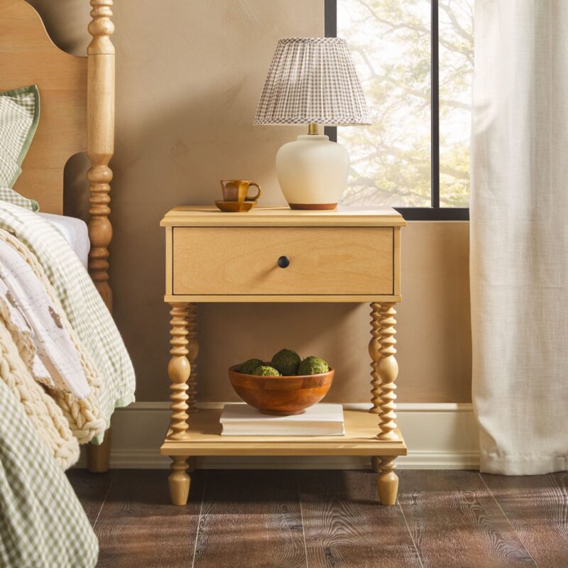 Traditional Vivienne Easy Assembly Solid Wood Nightstand - Image 18