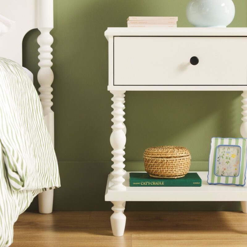 Traditional Vivienne Easy Assembly Solid Wood Nightstand - Image 28
