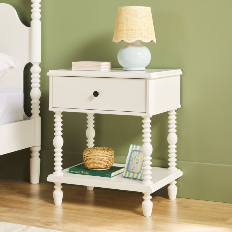 Traditional Vivienne Easy Assembly Solid Wood Nightstand - Image 23