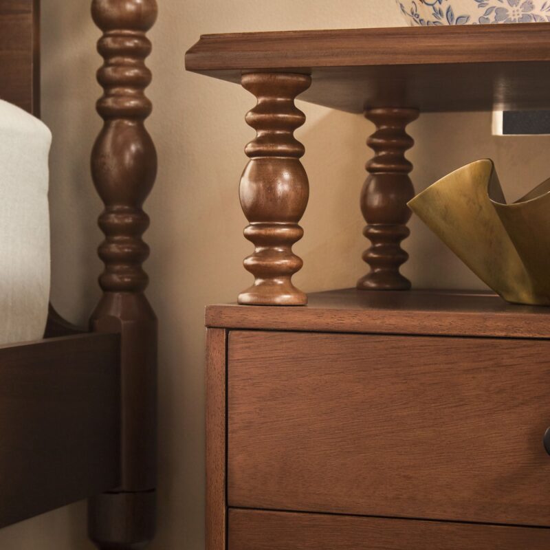 Traditional Vivienne Easy Assembly Solid Wood Nightstand - Image 39
