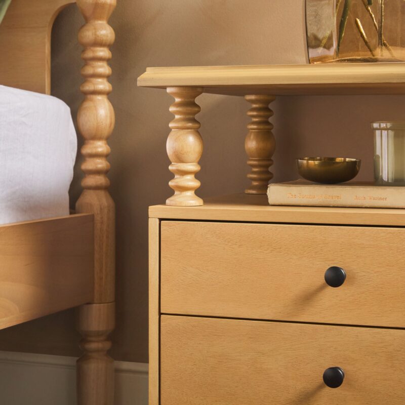 Traditional Vivienne Easy Assembly Solid Wood Nightstand - Image 48