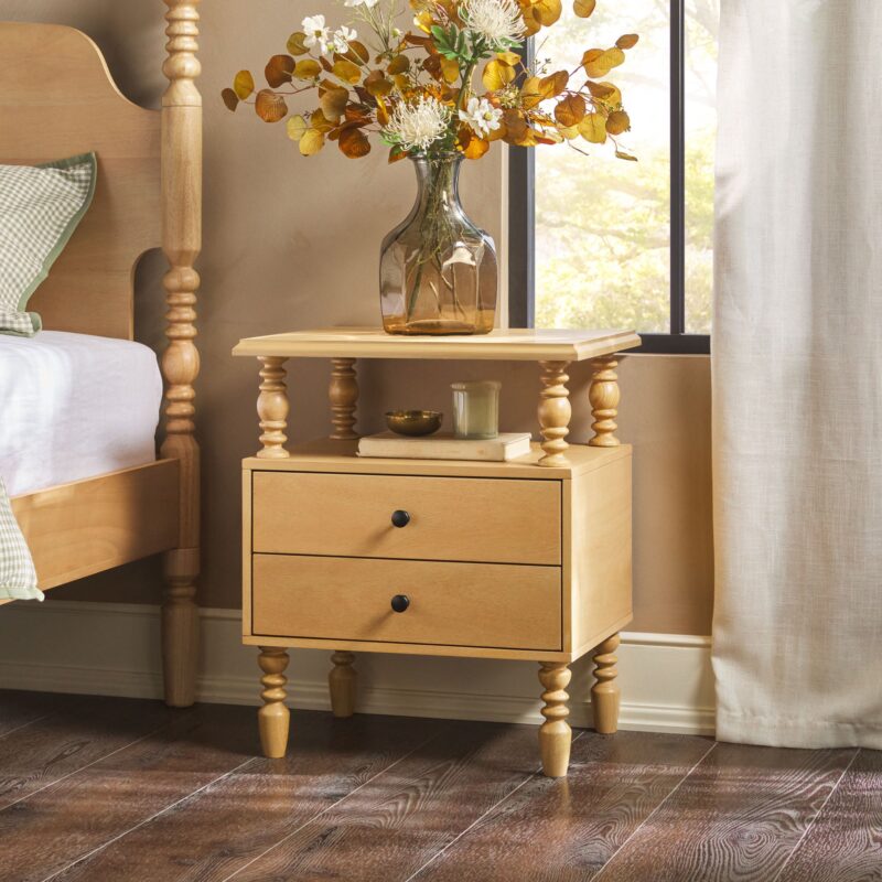 Traditional Vivienne Easy Assembly Solid Wood Nightstand - Image 42