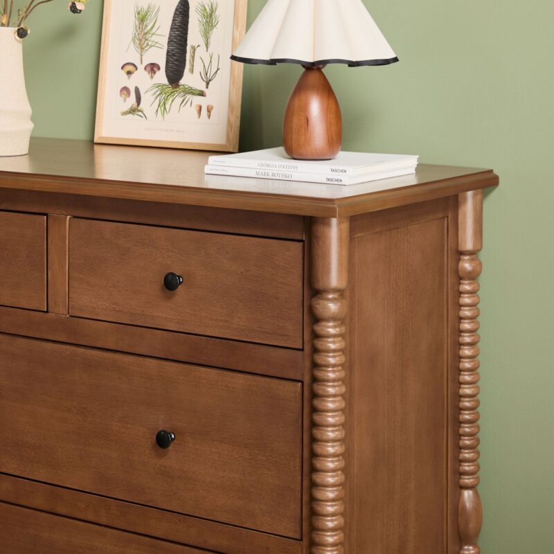Traditional Vivienne 5-Drawer Easy Assembly Solid Wood Dresser - Image 7