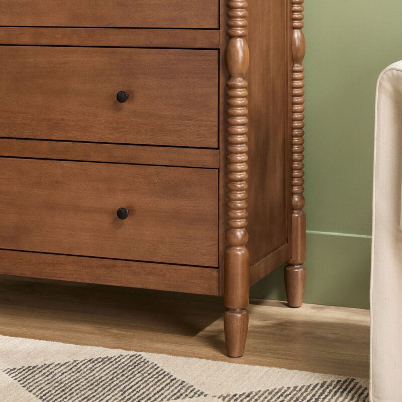 Traditional Vivienne 5-Drawer Easy Assembly Solid Wood Dresser - Image 11