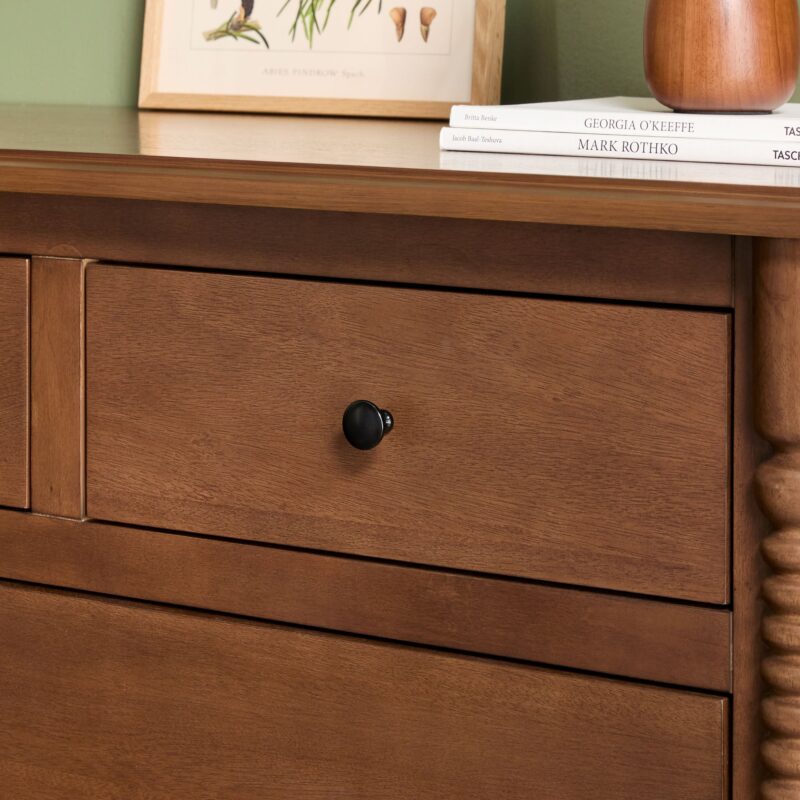 Traditional Vivienne 5-Drawer Easy Assembly Solid Wood Dresser - Image 15